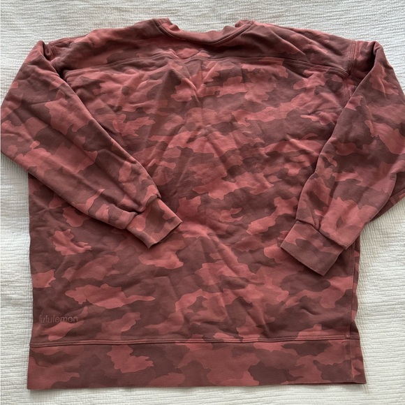 Lululemon Perfectly Oversized Pink Camo Sweater - Picture 6 of 6